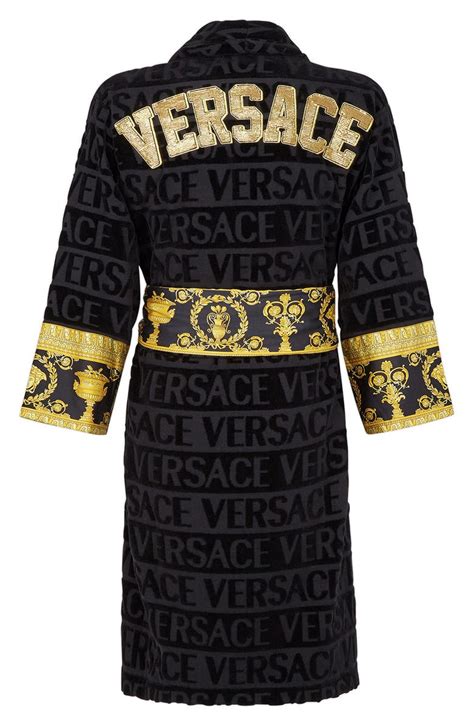 versace black robes|versace black and gold robe.